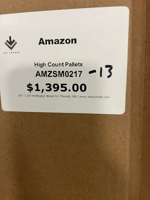 Amazon 'Smalls' Pallets BL# AMZSM0217-13