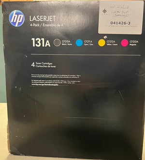 HP Laserjet 131A Toner Cartridge Pack - 4 Cartridges - 041426-3