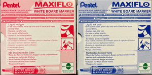 Maxiflo White Board Markers - 2 Pack Blue & Red - 12 Each Pack - 041626-5