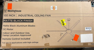 Westinghouse 100" Ceiling Fan Indoor/Outdoor Rated - Approx Retail $800